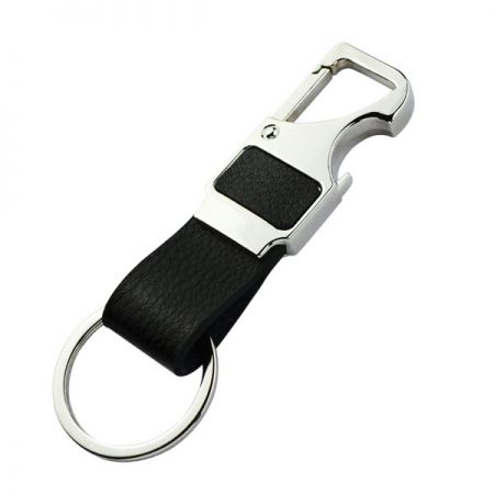 personalized leather keyring