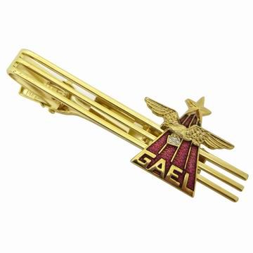 Barre de cravate aigle - pince à cravate en or personnalisée