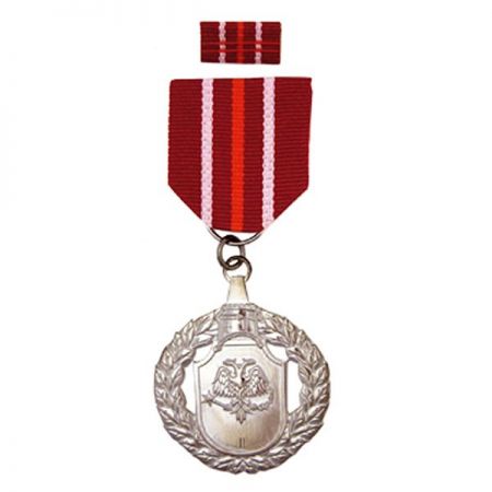 Custom Conduct Medal with Mounting Ribbon Bar