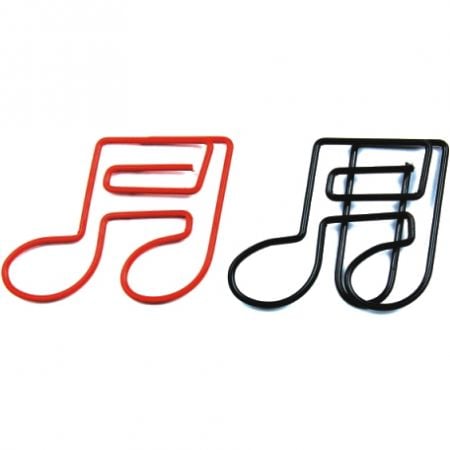 Music Note Shaped Paper Clips