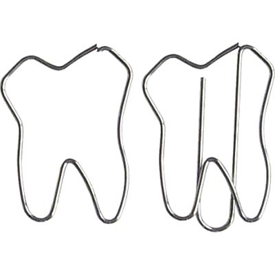 clip de papel en forma de dientes