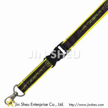 Custom Satin Lanyards with Buckle and Safety Breakaway