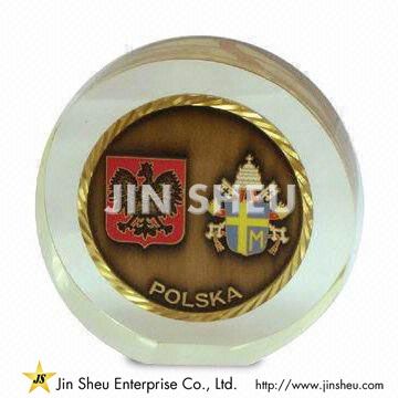 custom challenge coin paperweight
