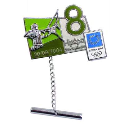 Nyakkendő tű láncos rúddal