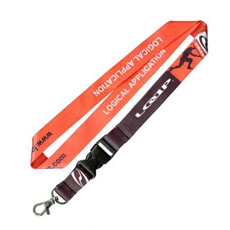 Dây đeo tùy chỉnh đầy màu sắc - dây đeo chìa khóa trống in nhiệt