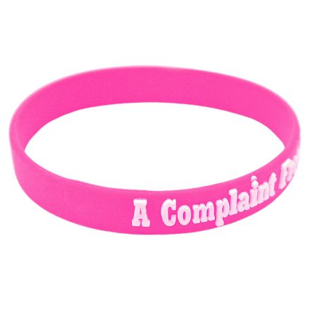 custom slogan silicone bracelet