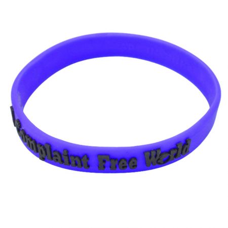 custom advertising text silicone bands