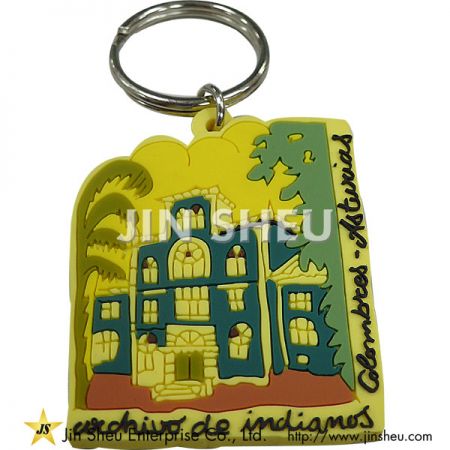 Souvenir PVC Nøgleringe - Souvenir PVC Nøgleringe
