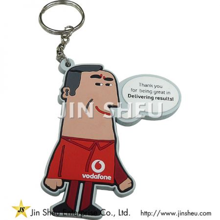 Tegneseriefigur PVC-nøgleringe - Tegneseriefigur PVC-nøgleringe