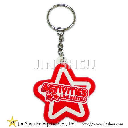 Reklame PVC-nøgleringe - Promoveringsnøgleringe