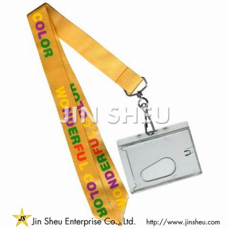 Personalisierte Schlüsselband mit Ausweishalter