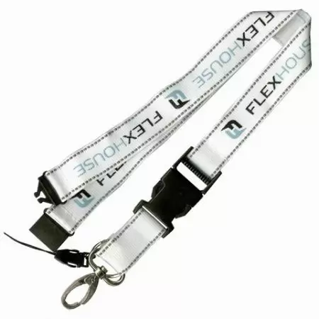 반사 스티치가 있는 랜야드 - 직조 반사 넥 랜야드