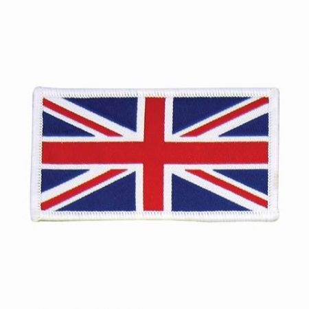 Écussons tissés de drapeaux nationaux - Écusson Union Jack à repasser en tissu tissé
