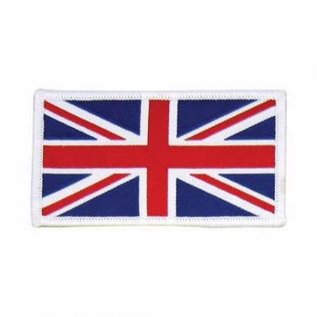 Huy hiệu dệt vải Quốc kỳ - Union Jack Iron trên miếng vải dệt