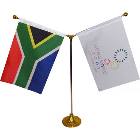 Double Friendship Table Flags