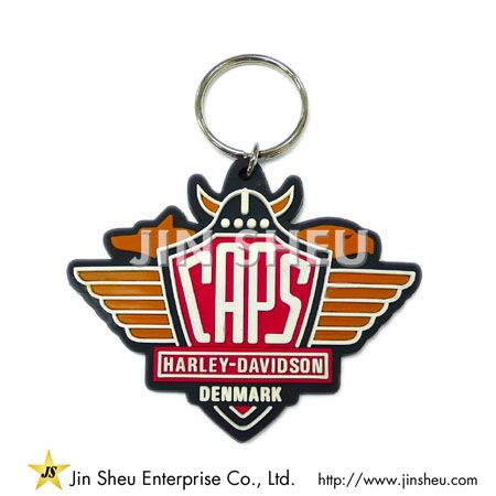 PVC gumi kulcstartó