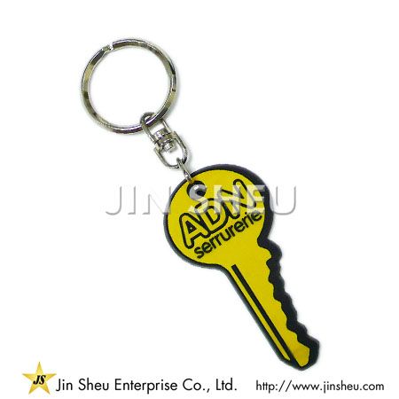 Sports Souvenir Keychain - Key Shaped PVC Keyring