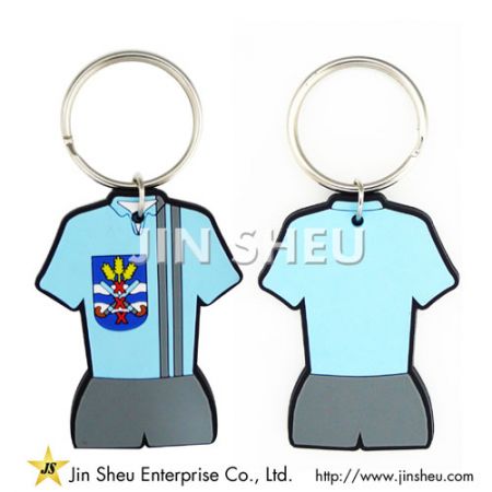 silicone rubber keychain with logo printing
