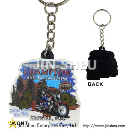 Offsettryk Blød PVC Nøglering - Offsettryk Blød PVC Nøglering