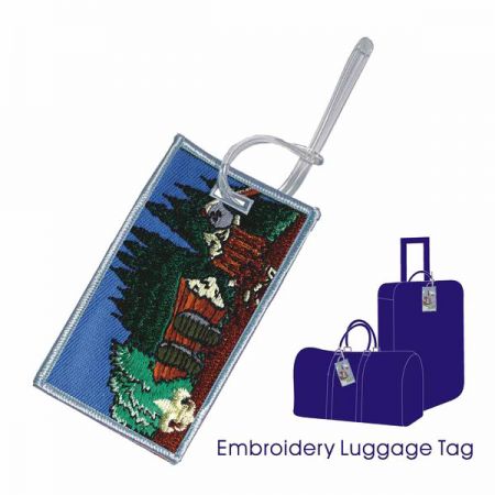 etichetta per zaino scolastico ricamata