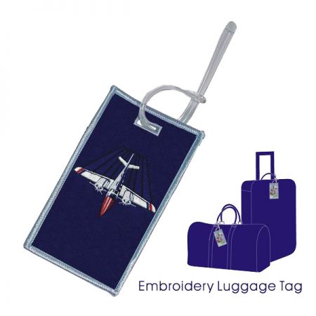 etichette per borse trapuntate ricamate