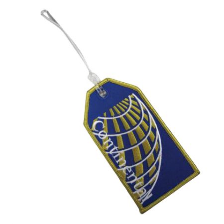 Continental Airlines Embroidered Luggage Tag