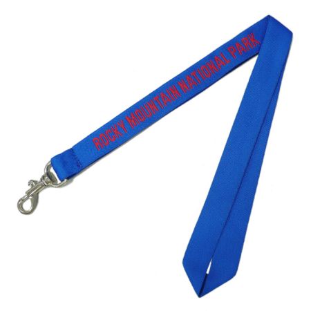Polyester Lanyards with Woven Logo