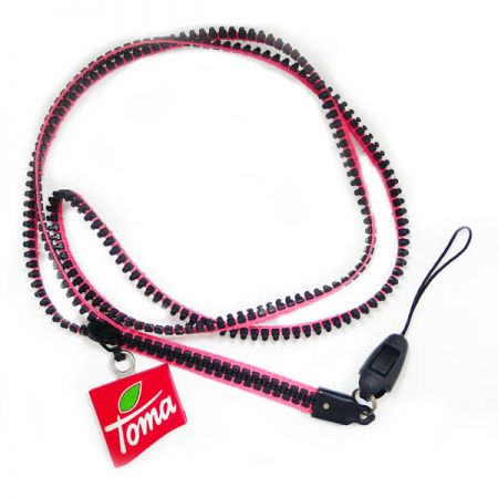 Logo Reißverschluss-Lanyards - Logo Reißverschluss-Lanyards