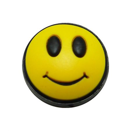 Smiley ansigt gummi charms