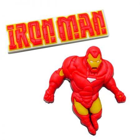 Iron Man Rubber Shoe Charms - Iron Man Rubber Shoe Charms