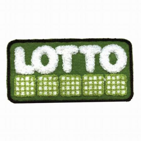 chenille broderede bogstavpatches