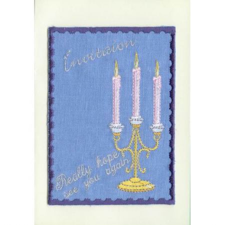 Promotional Greeting Cards with Embroidery