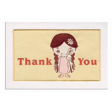 자수 로고가 있는 도매 인사말 카드 - 자수 로고가 있는 도매 인사말 카드