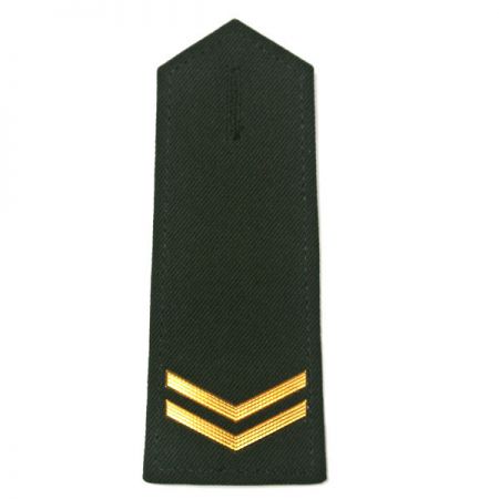Distintivo de ombro de oficial em PVC em alto relevo - Epaulete personalizado com PVC em alto relevo