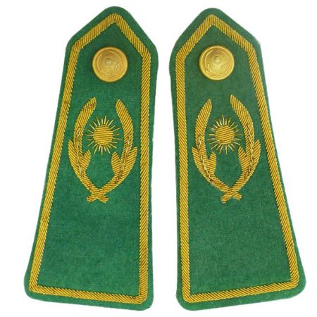 Distintivos de hombro personalizados con rango en hilo de oro - Distintivos de hombro personalizados con rango en hilo de oro