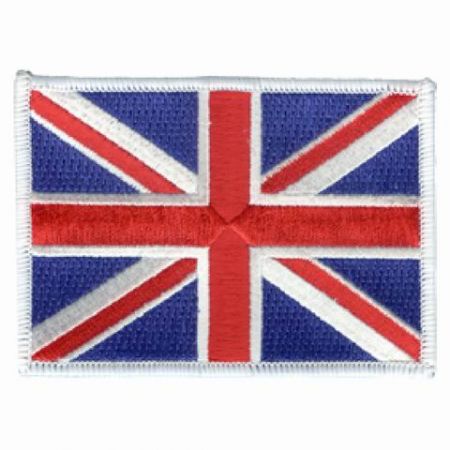 Вышитый патч с флагом Великобритании - Вышитый патч с флагом Великобритании