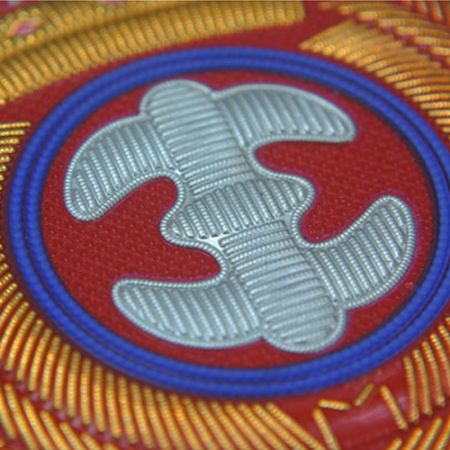 3D TPU-Patch mit strukturiertem Hintergrund