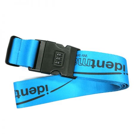 luggage belt strap with lock and lock
