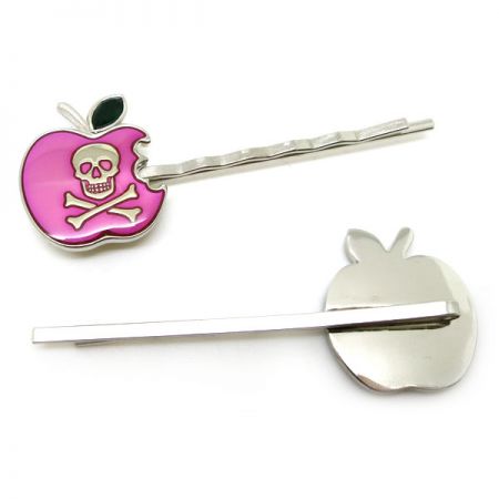 bobby pins with custom emblem