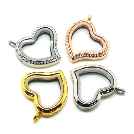 ハート型のゴールド浮遊ロケット