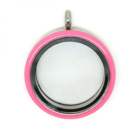 قلادة زجاجية عائمة دائرية قابلة للدوران - قلادة زجاجية عائمة دائرية قابلة للدوران