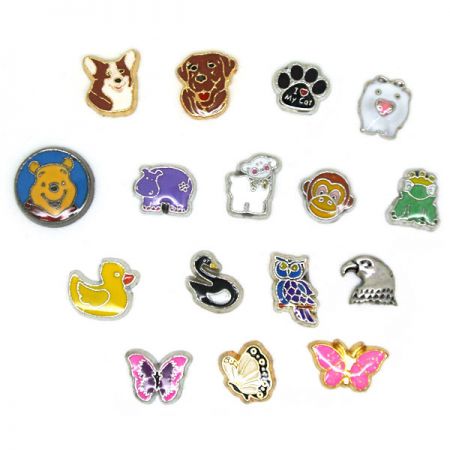 cute animal charms for floating locket