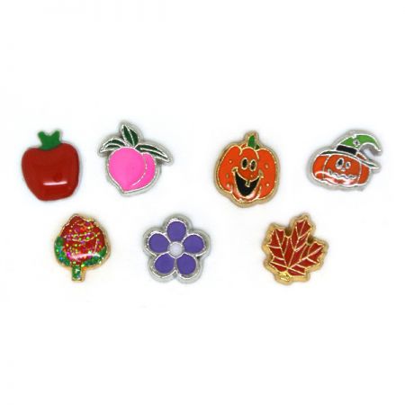 beautiful plant charms for floating locket