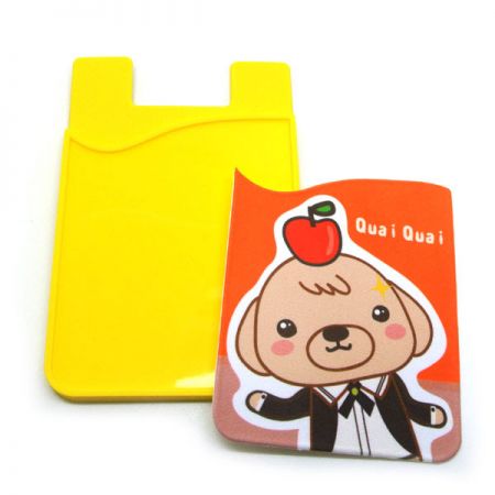 Silicone Card Holder with Screen Wiper