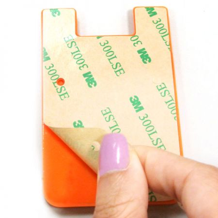 Porte-cartes en silicone avec essuie-écran