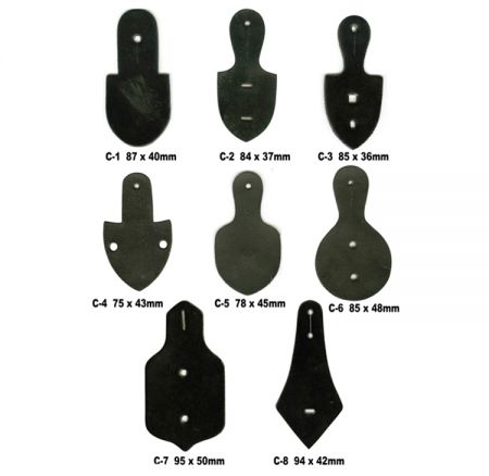 Nyitott tervezésű bőr kulcstartó tűkhöz