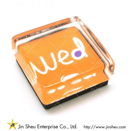 ทำแม่เหล็กกระจก - แม่เหล็กกระจกลายขอบ