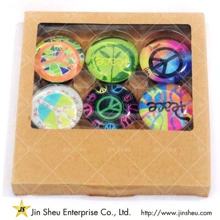 Glass Marble Magnets - Promotional glass magnets