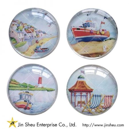 แม่แก้วติดตู้เย็น - แม่เหล็กติดตู้เย็นแก้วผสม