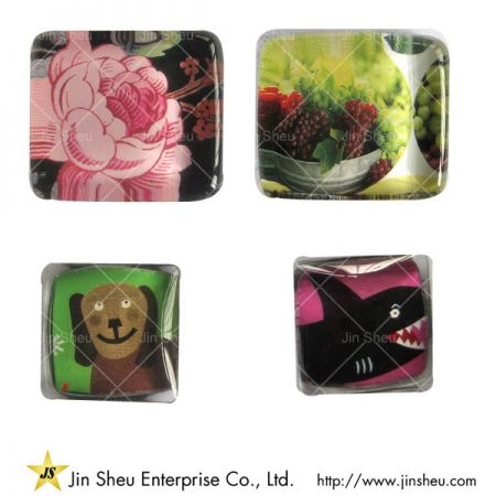 แม่เหล็กตู้เย็นแก้ว - แม่แรงกระจกที่ปรับแต่งเอง